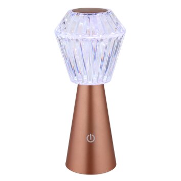 Globo Polimi Tischleuchte LED Messing, 1-flammig, Farbwechsler