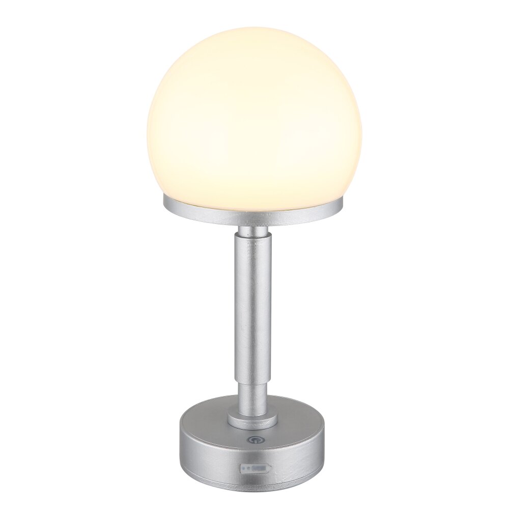 Globo Haku Tischleuchte LED Silber, 1-flammig main product photo