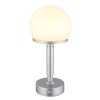 Globo Haku Tischleuchte LED Silber, 1-flammig