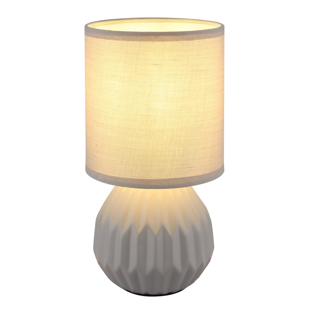 Globo Sylas Tischleuchte Grau, 1-flammig main product photo