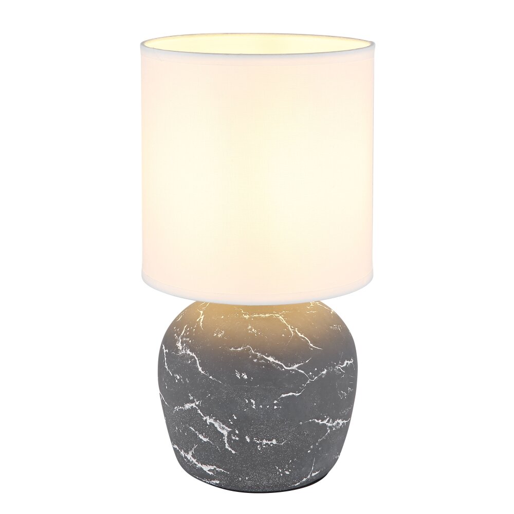 Globo Marble Tischleuchte Grau, 1-flammig main product photo