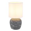 Globo Marble Tischleuchte Grau, 1-flammig