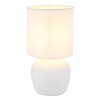 Globo Marble Tischleuchte Weiß, 1-flammig