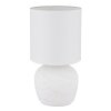 Globo Marble Tischleuchte Weiß, 1-flammig