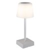 Globo Xayden Tischleuchte LED Silber, 1-flammig