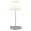 Globo Xayden Tischleuchte LED Silber, 1-flammig