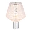 Globo Gixi Tischleuchte LED Chrom, Transparent, Klar, 1-flammig