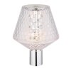 Globo Gixi Tischleuchte LED Chrom, Transparent, Klar, 1-flammig