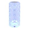 Globo Gixi Tischleuchte LED Silber, Transparent, Klar, 1-flammig, Farbwechsler