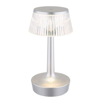 Globo Lucio Tischleuchte LED Silber, 1-flammig