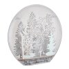 Globo Winteria Dekoleuchte LED Silber, Transparent, Klar, Weiß, 12-flammig