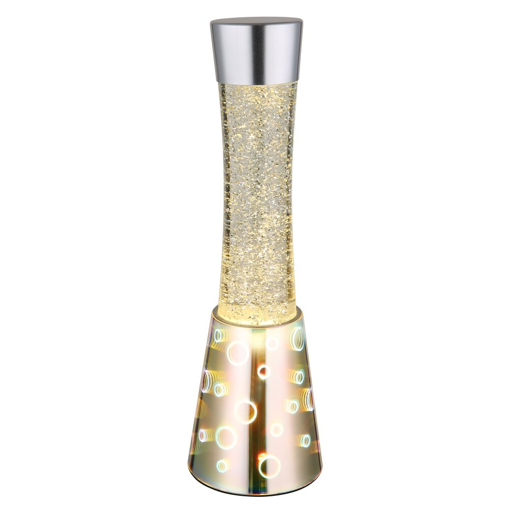 Lava-Lampe Globo Sparkle Tischleuchte LED Chrom, 1-flammig main product photo