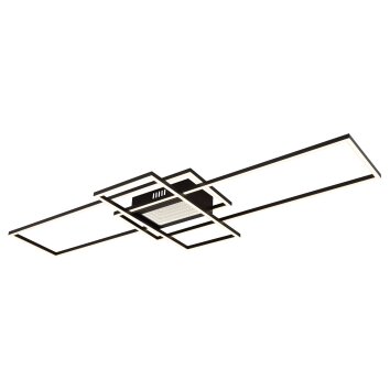 Globo Saunders Deckenleuchte LED Schwarz, 1-flammig, Fernbedienung Globo Saunders Deckenleuchte LED Schwarz, 1-flammig, Fernbedienung
