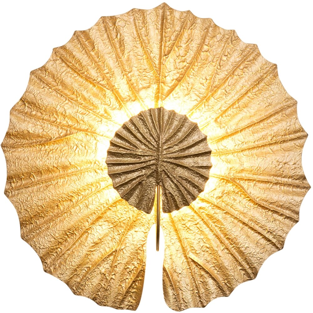 Holländer SESAM Wandleuchte LED Gold, 2-flammig