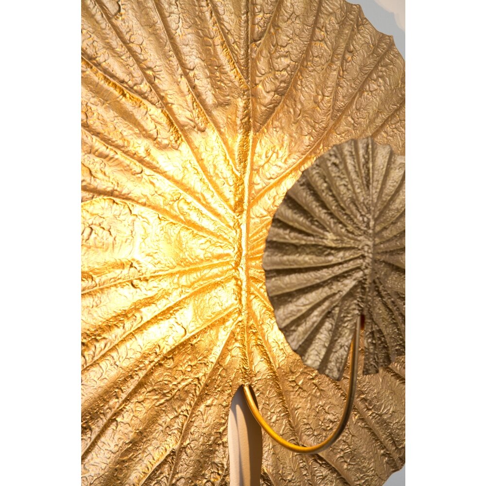 Holländer SESAM Wandleuchte LED Gold, 2-flammig
