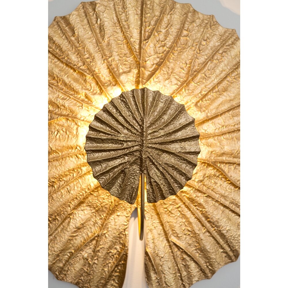 Holländer SESAM Wandleuchte LED Gold, 2-flammig