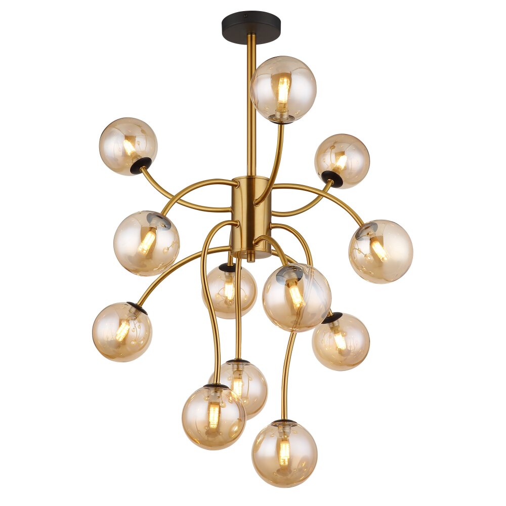 Globo Riha Deckenleuchte Gold, Messing, 12-flammig main product photo