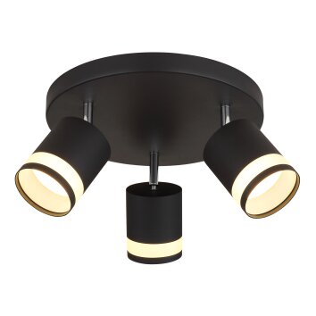 Globo Lucero Deckenleuchte Schwarz, 3-flammig Globo Lucero Deckenleuchte Schwarz, 3-flammig