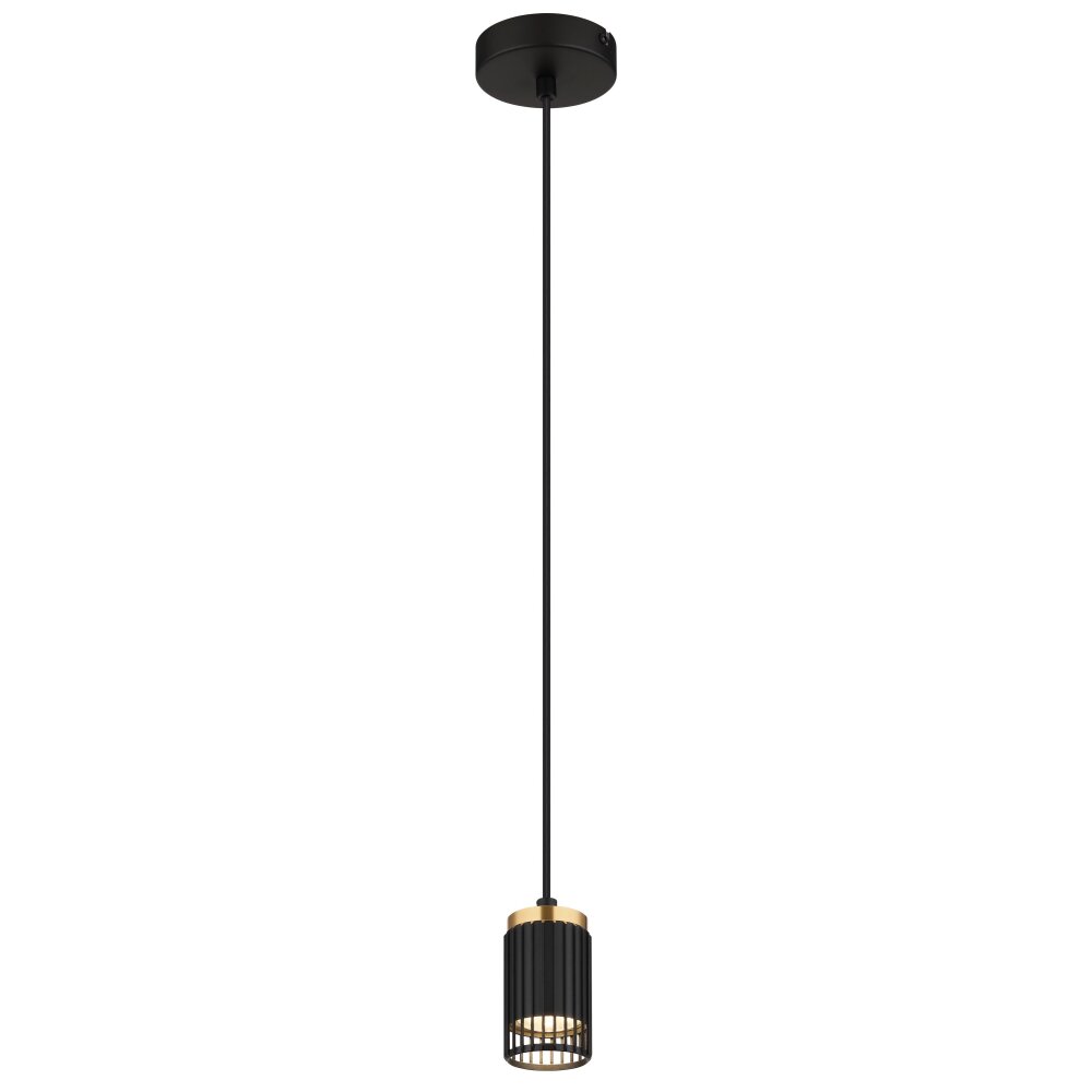 Globo Korben Hängeleuchte Schwarz, 1-flammig main product photo