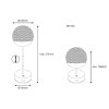 Globo Gavin Tischleuchte LED Gold, 1-flammig