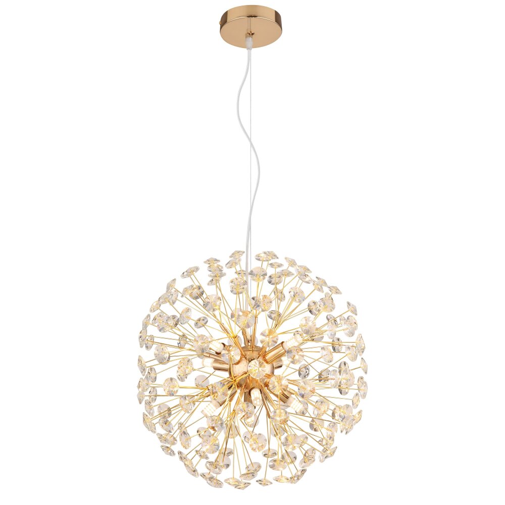 Globo Katrina Kronleuchter Gold, 8-flammig main product photo