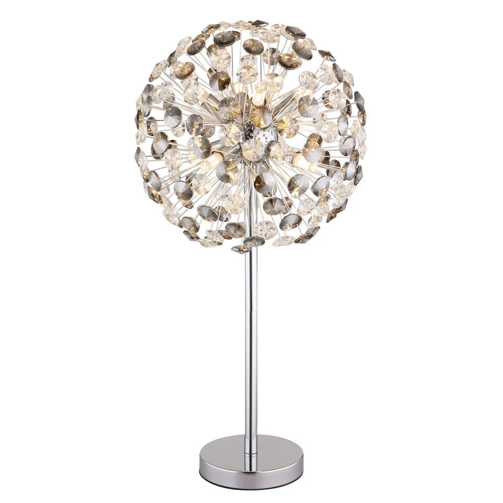 Globo Katrina Tischleuchte Chrom, 8-flammig main product photo