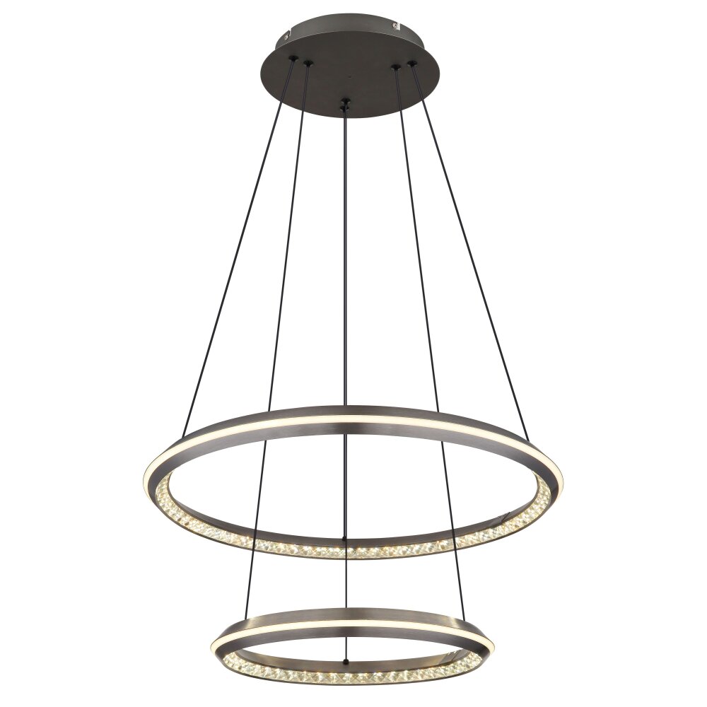 Globo Alaina Hängeleuchte LED Grau, 1-flammig, Fernbedienung main product photo