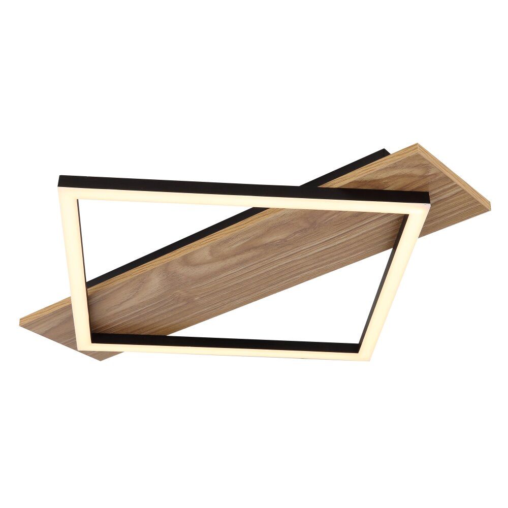 Globo Beatrix I Deckenleuchte LED Naturfarben, Schwarz, 1-flammig main product photo