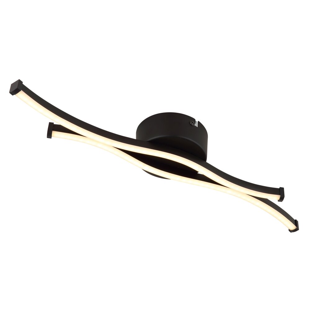 Globo Boyd Deckenleuchte LED Schwarz, 1-flammig main product photo