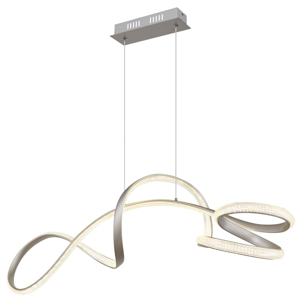 Globo Swirl Hängeleuchte LED Nickel-Matt, 1-flammig main product photo