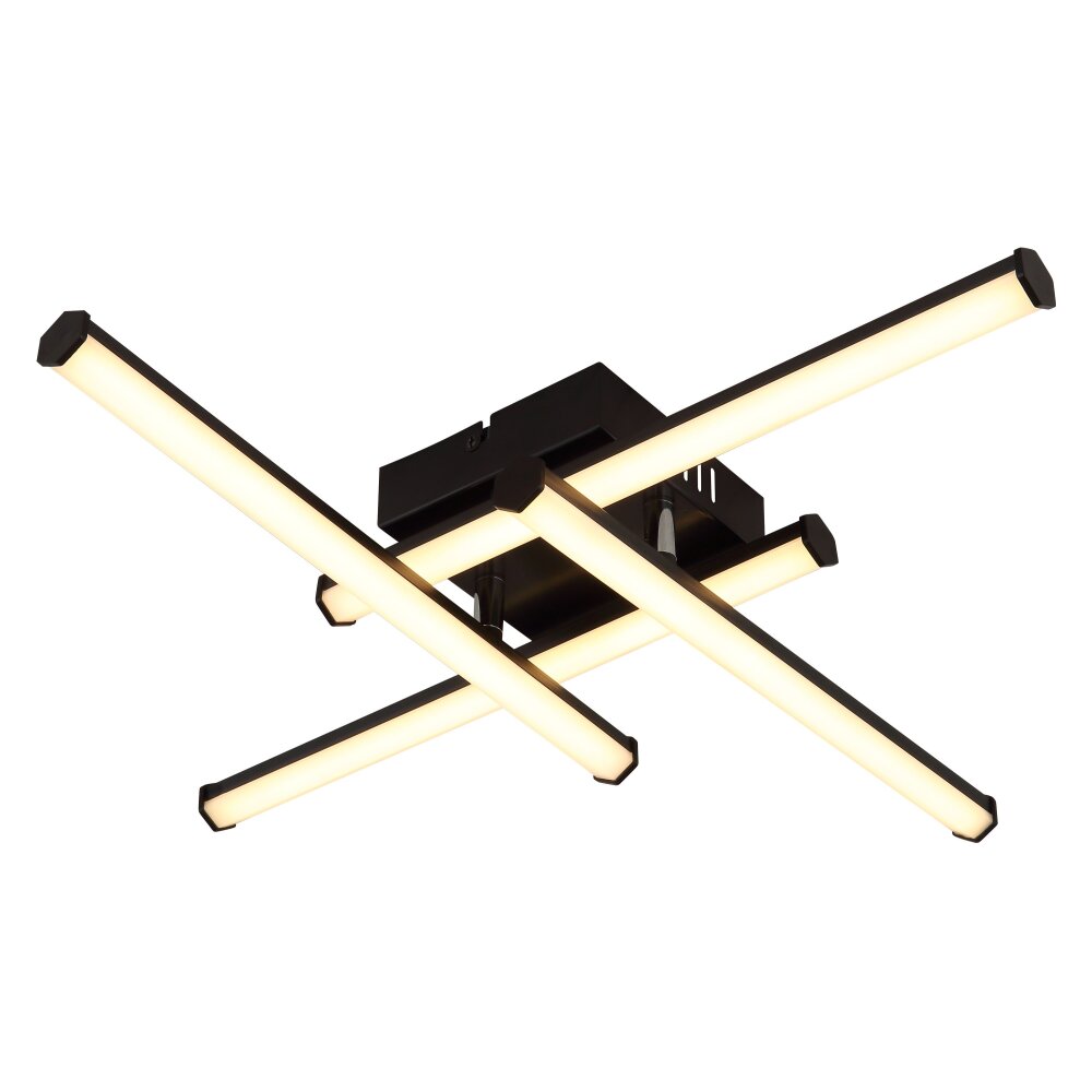 Globo Kirina Deckenleuchte LED Schwarz, 1-flammig main product photo