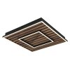 Globo Woody Deckenleuchte LED Naturfarben, Schwarz, 1-flammig