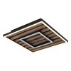 Globo Woody Deckenleuchte LED Naturfarben, Schwarz, 1-flammig
