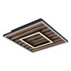 Globo Woody Deckenleuchte LED Naturfarben, Schwarz, 1-flammig