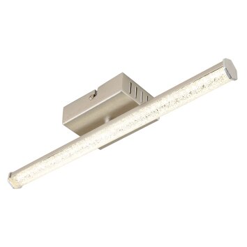 Globo Kirina Deckenleuchte LED Nickel-Matt, 1-flammig