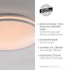 Leuchten Direkt KYLE Deckenleuchte LED Silber, 1-flammig