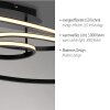 Leuchten Direkt LUMACA Deckenleuchte LED Schwarz, 1-flammig