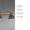 Leuchten Direkt CUP 2.0 Pendelleuchte LED Braun, Schwarz, 3-flammig