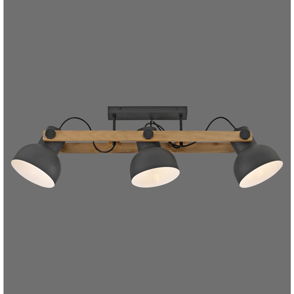Leuchten Direkt CUP 2.0 Deckenleuchte LED Braun, Schwarz, 3-flammig main product photo