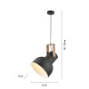 Leuchten Direkt CUP 2.0 Pendelleuchte LED Braun, Schwarz, 1-flammig