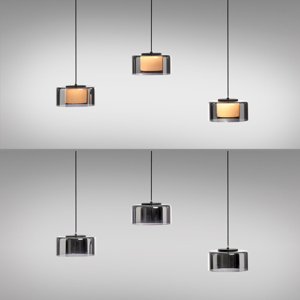 Paul Neuhaus Rika Pendelleuchte LED Schwarz, 3-flammig