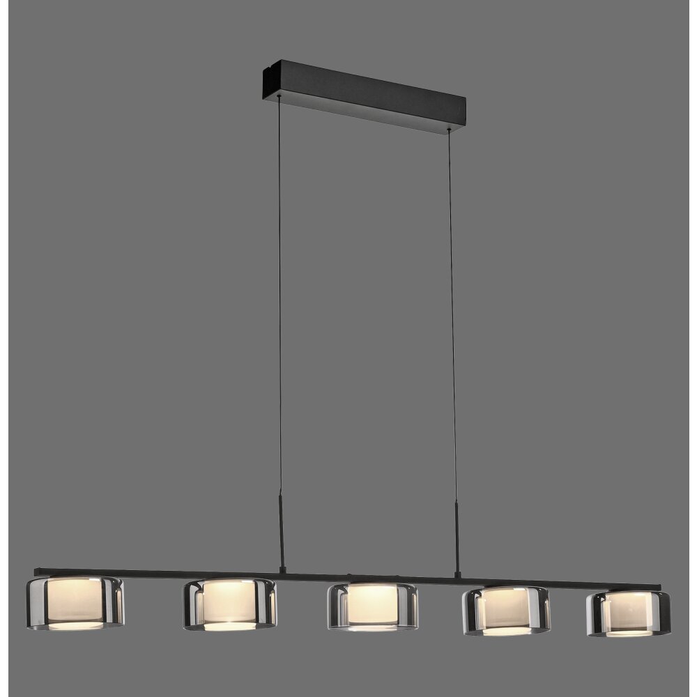 Paul Neuhaus Rika Pendelleuchte LED Schwarz, 5-flammig main product photo