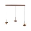 Paul Neuhaus Q-Rotate Pendelleuchte LED Braun, 3-flammig, Fernbedienung