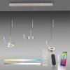 Paul Neuhaus Q-Rotate Pendelleuchte LED Silber, 3-flammig, Fernbedienung