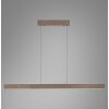 Paul Neuhaus Adriana Round Pendelleuchte LED Braun, 2-flammig
