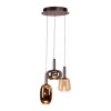 Paul Neuhaus Irides Pendelleuchte LED Braun, 3-flammig
