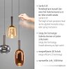 Paul Neuhaus Irides Pendelleuchte LED Braun, 3-flammig