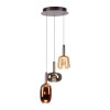 Paul Neuhaus Irides Pendelleuchte LED Braun, 3-flammig