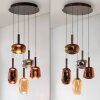 Paul Neuhaus Irides Pendelleuchte LED Braun, 5-flammig