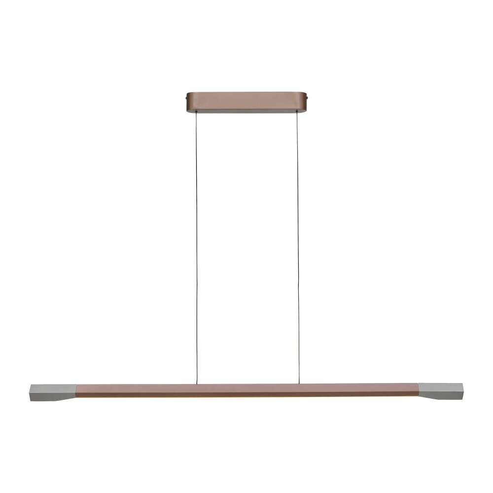 Paul Neuhaus Hoop Pendelleuchte LED Braun, Silber, 1-flammig